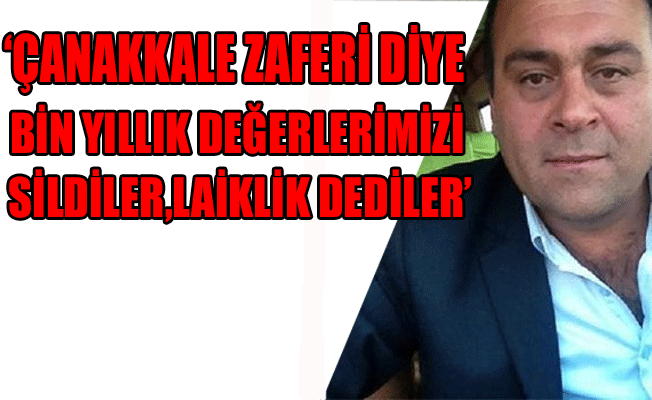 AKP'li Eker'den Çanakkale zaferine skandal yorum üzerine CHP'den büyük tepki!