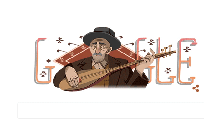Google Aşık Veysel'i unutmadı, 123. doğum gününe özel logo tasarladı