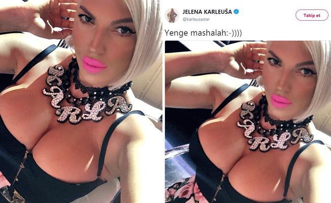 Dusko Tosic'in eşi Jelena Karleusa'dan olay paylaşım!