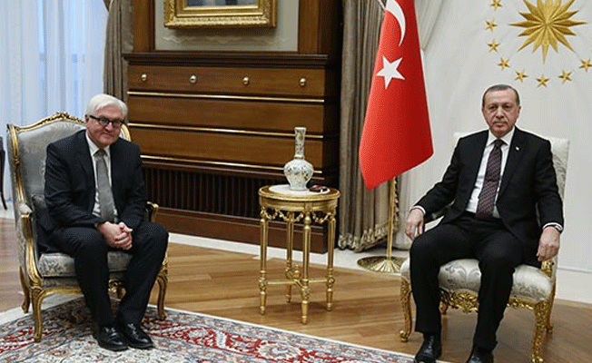 Erdoğan, Alman mevkidaşı Steinmeier ile görüştü