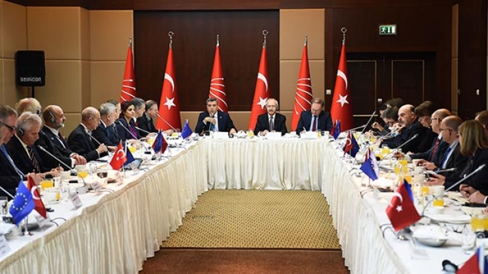 CHP Lideri Kılıçdaroğlu, AB ülkelerinin büyükelçileriyle buluştu