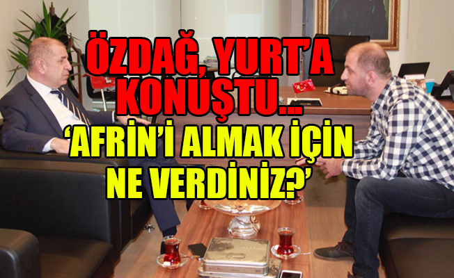 İYİ Parti'li Özdağ: Vatanseverlik ceketini giydik