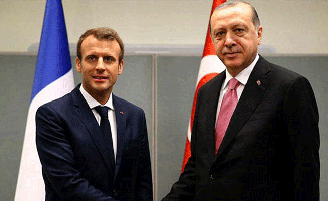 Erdoğan Fransız mevkidaşı Macron ile görüştü