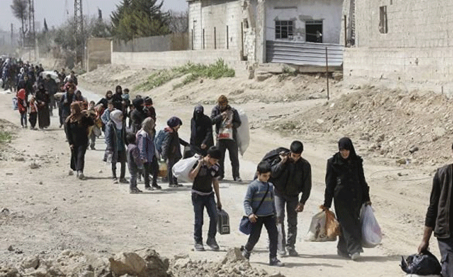 Rusya'dan flaş Doğu Guta açıklaması: 105 bin sivil Doğu Guta'yı terk etti