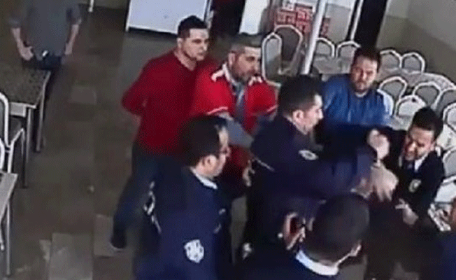 Okul kantininde müdüre polis şiddeti