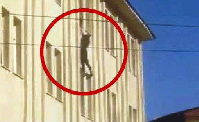 Genç kız yurdun 4'üncü katından atladı!