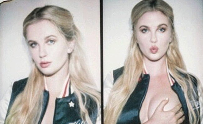 ABD'li model yine çok cesur!