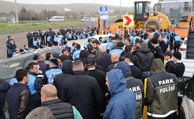 CHP'li Belediye'nin zabıtaları ile İBB zabıtaları birbirine girdi