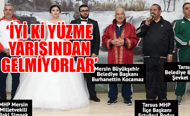 Mersin'de eşofmanlı protokol tepkiyle karşılandı