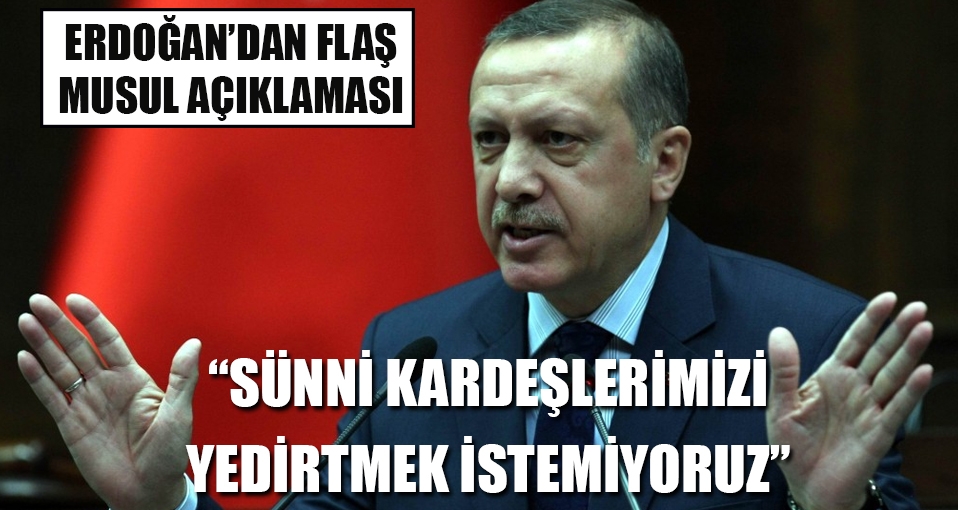 Erdoğan'dan flaş açıklamalar: Sünnileri yedirmeyiz