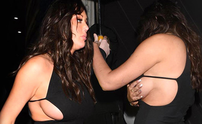 Charlotte Crosby frikik vermekten kurtulamadı!