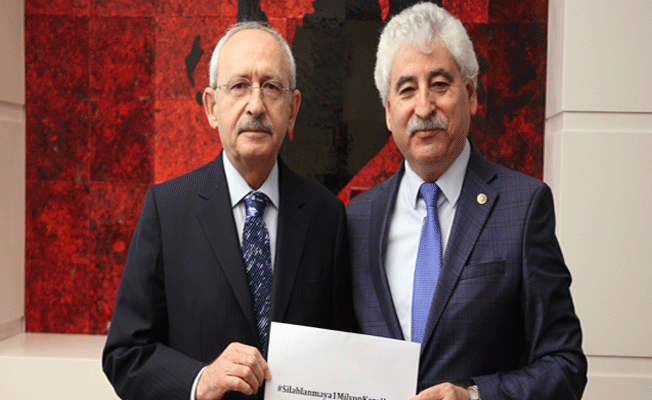 CHP lideri: #silahlanmayabirmilyonkerehayır