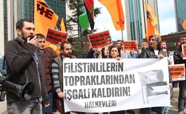İsrail Başkonsolosluğu önünde protesto