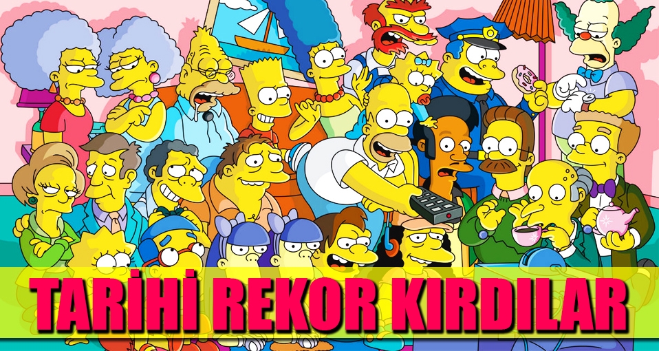 Simpsonlar TV tarihinde rekor kırdı