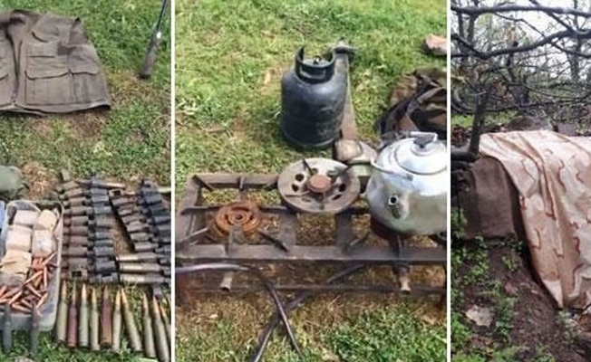 Hakurk'ta PKK'lıların sığınakları bulundu