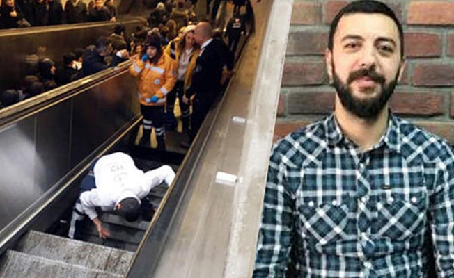 Metro'da yürüyen merdivene düşen adam konuştu... 'Parçalara ayrılacağım diye düşündüm'