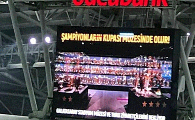 Galatasaray'dan skorbord skandalına ilişkin açıklama