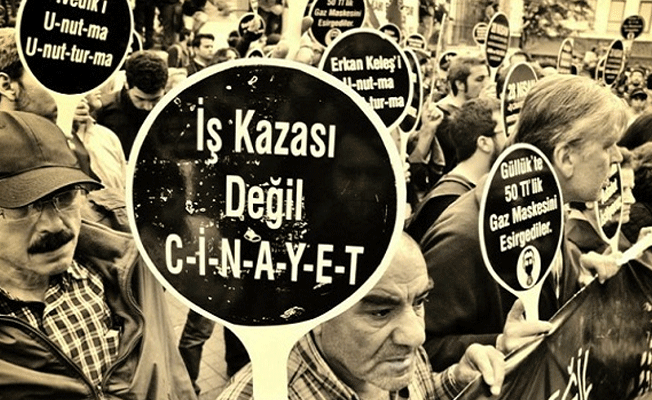 Sondaj sahasında çalışan işçinin ayağı koptu