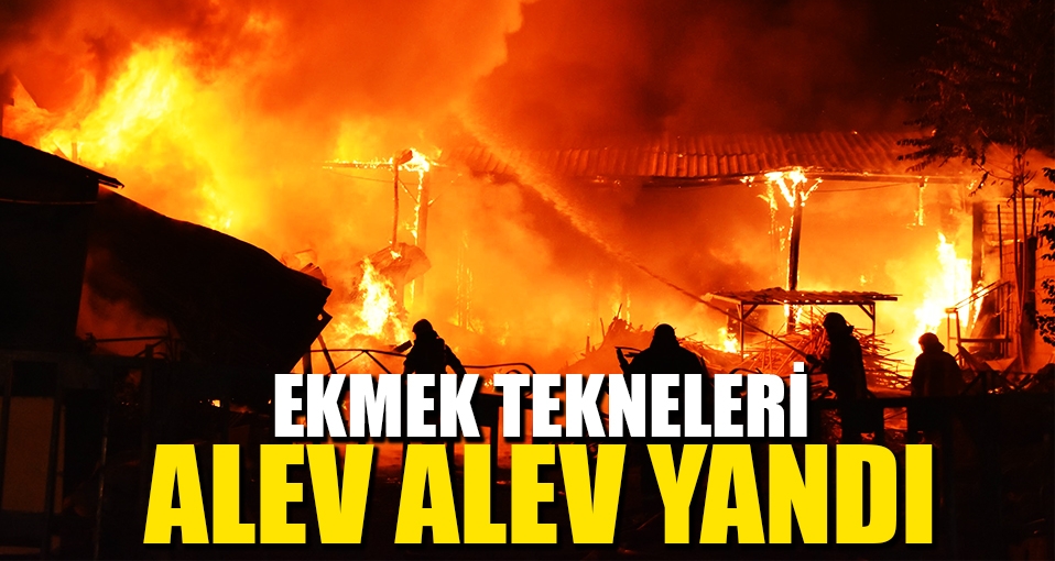 Konya'da çok sayıda işyeri yandı