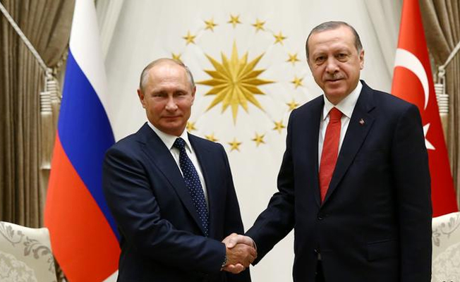 Erdoğan'dan, Putin'le fotoğraf çekilmesinde müdahale