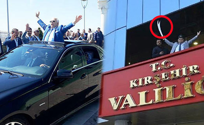 Zülfikar kılıcıyla konuşma yapmıştı... Kentten böyle uğurlandı