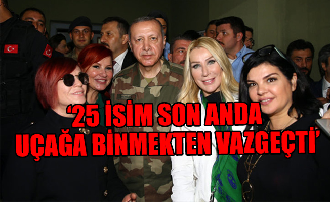 Erdoğan'la gitmeyen sanatçılar...