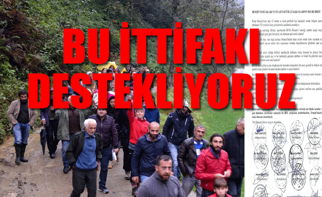 Bu ilçede herkes HES’e karşı birleşti: Ortak bildiri hazırlandı