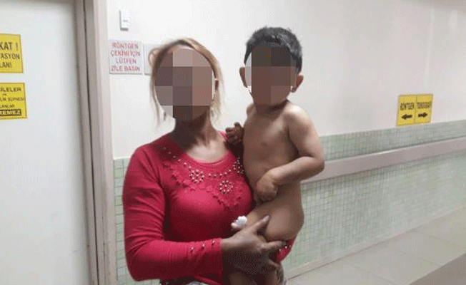 Annenin yere attığı av tüfeği ateş aldı