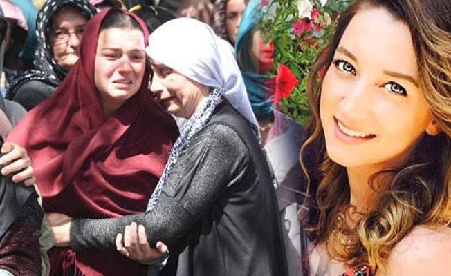 Erkek arkadaşının öldürdüğü Esen, duvakla uğurlandı