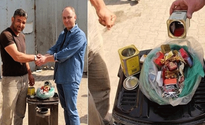 Aldığı hurda sobanın içinden bakın ne çıktı