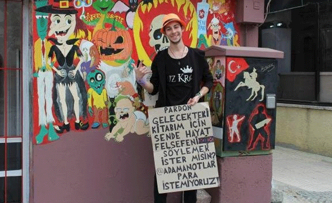 Otostopla gezip doğacak çocuğuna öğüt topluyor