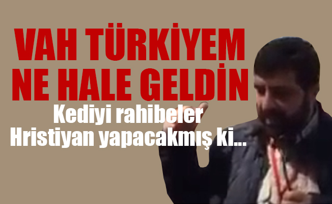 Kedinin kafasına vurup Kelime-i Şehadet getirtip Müslüman yapmış