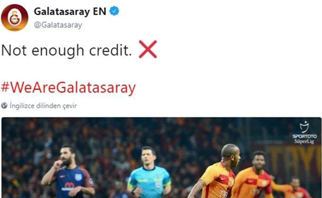 Galatasaray’dan Medipol Başakşehir’e olay gönderme