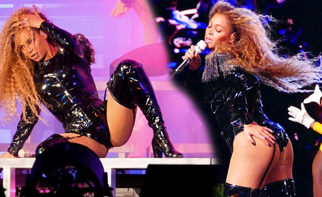 Beyonce sahnede fırtına gibi esti