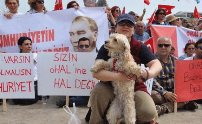 CHP Aydın: OHAL'e hayır demokrasi istiyoruz