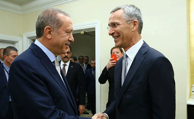 Erdoğan, NATO Genel Sekreteri Stoltenberg'i kabul etti
