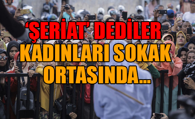 Vahşet! Sokak ortasında kırbaçladılar, izdiham çıktı!