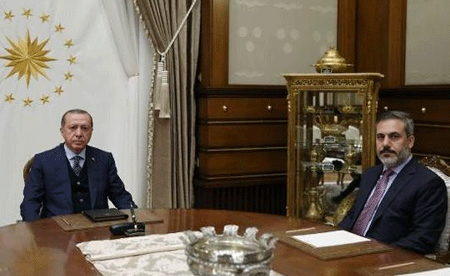 Erdoğan MİT Müsteşarı Hakan Fidan’la görüştü