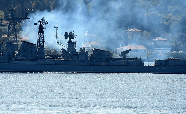 Rus savaş gemileri Çanakkale'de