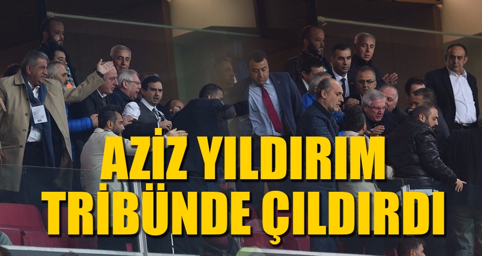Konya'da tribünler karıştı, Aziz Yıldırım çıldırdı