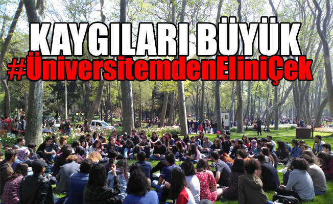 İstanbul Üniversitesi öğrencileri Gülhane Parkı'nda protesto başlattı