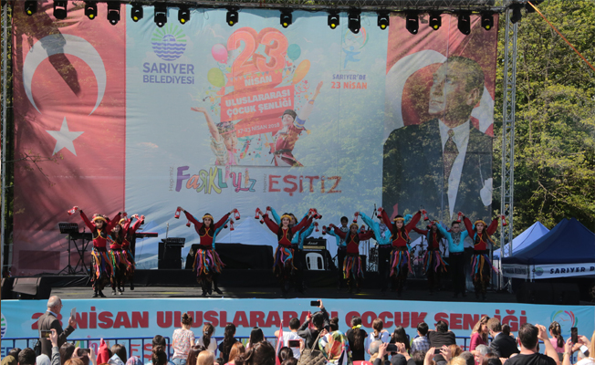 Dünya çocukları barış dileklerini Sarıyer'de haykırdı