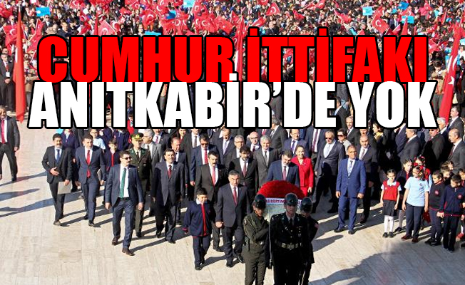 Erdoğan ve Bahçeli Anıtkabir'e gitmedi