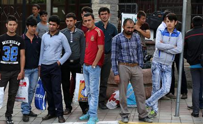 Beykoz'da Afgan işçi pazarı