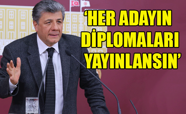 CHP’li Balbay’dan YSK’ya diploma çağrısı