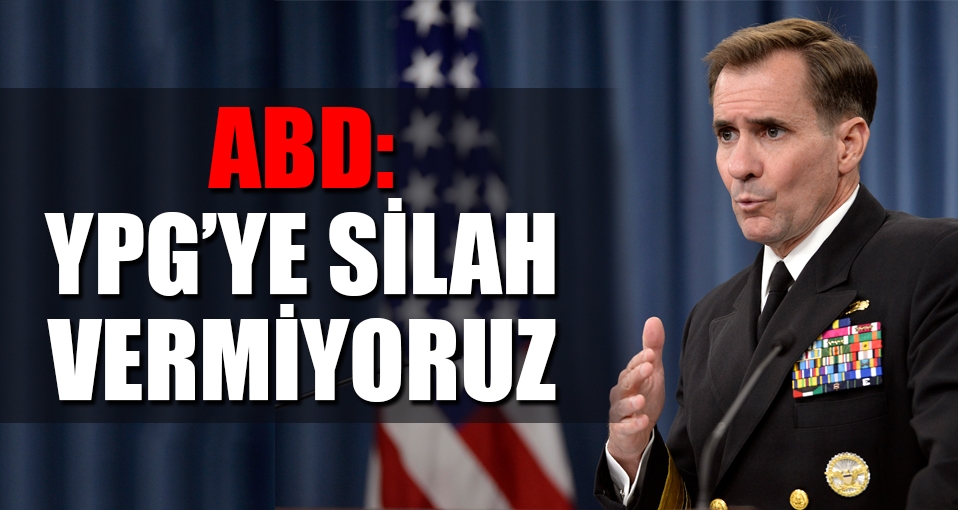 ABD: YPG'ye silah ya da başka malzeme vermiyoruz