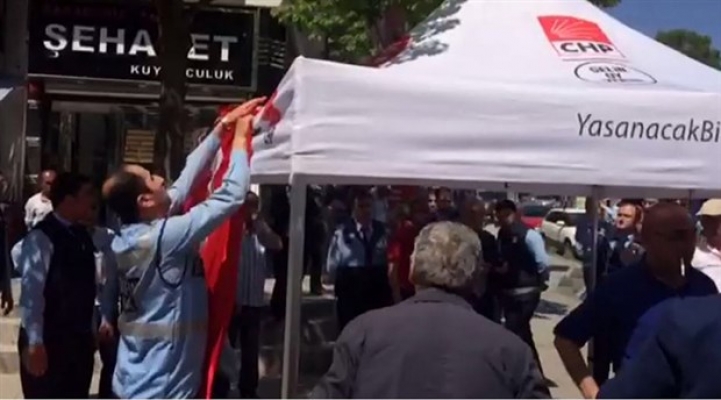 AKP’den CHP’nin seçim çadırına müdahale