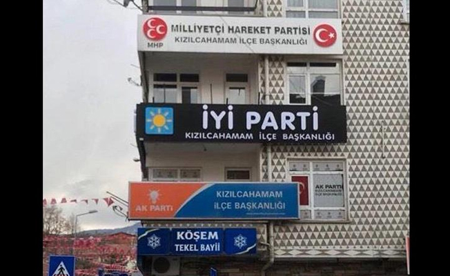 Sosyal medyada espiri konusu oldu: Üç parti bir binayı tercih ederse...