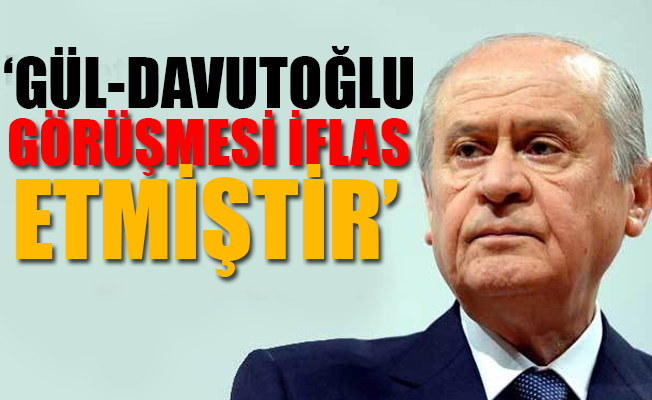 Bahçeli: Biz kimseyle pazarlık içinde olmayız