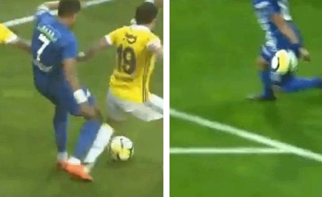 Kasımpaşa Fenerbahçe maçında olay yaratan pozisyonlar